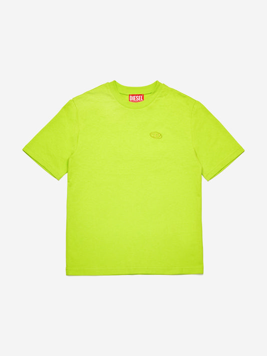 Boys Oval D Logo T-Shirt in Green