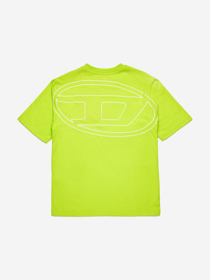 Boys Oval D Logo T-Shirt in Green
