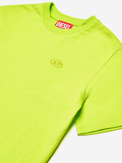Boys Oval D Logo T-Shirt in Green