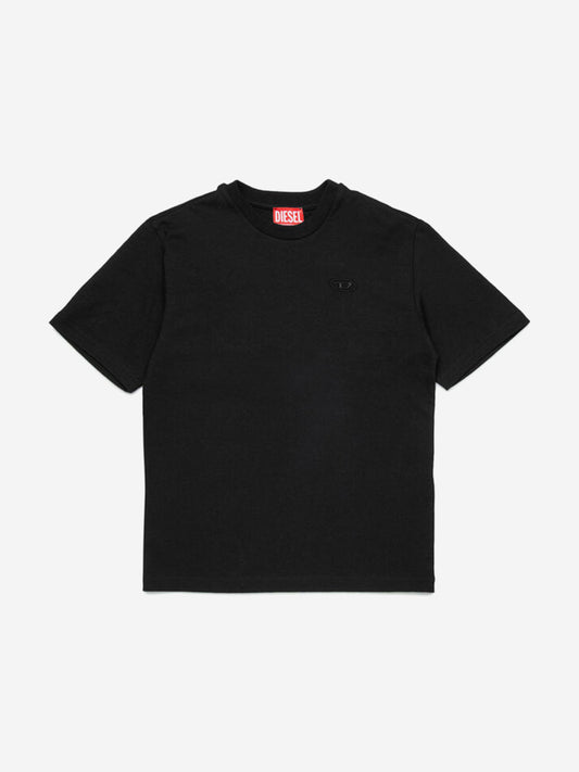 Boys Oval D Logo T-Shirt in Black