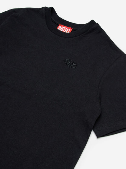 Boys Oval D Logo T-Shirt in Black