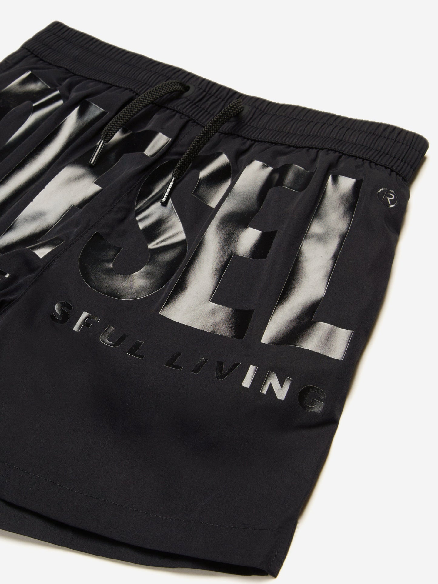 Boys Logo Swim Shorts in Black