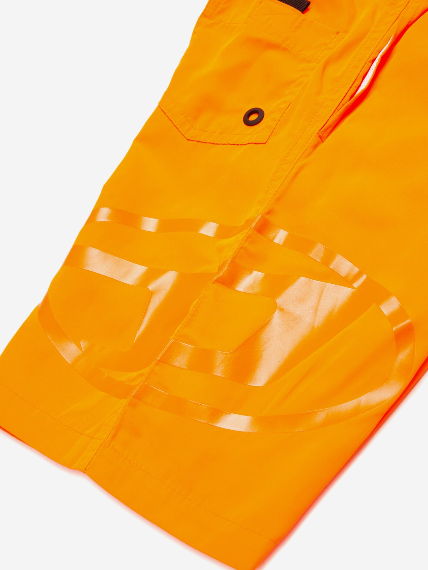 Boys Oval D Logo Swim Shorts in Orange