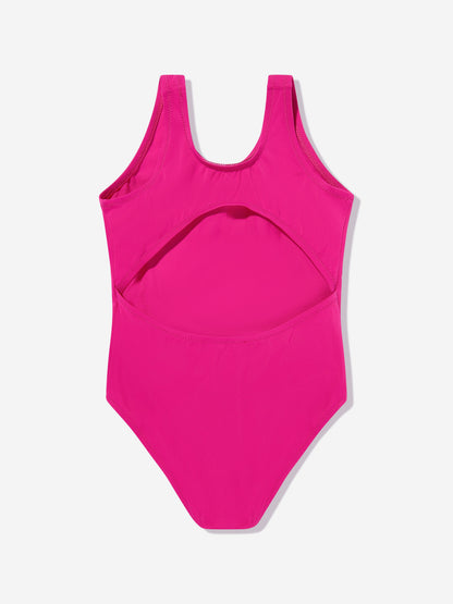Girls Logo Swimsuit in Pink