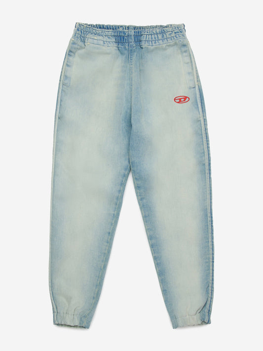 Boys Oval D Logo JoggJeans in Blue