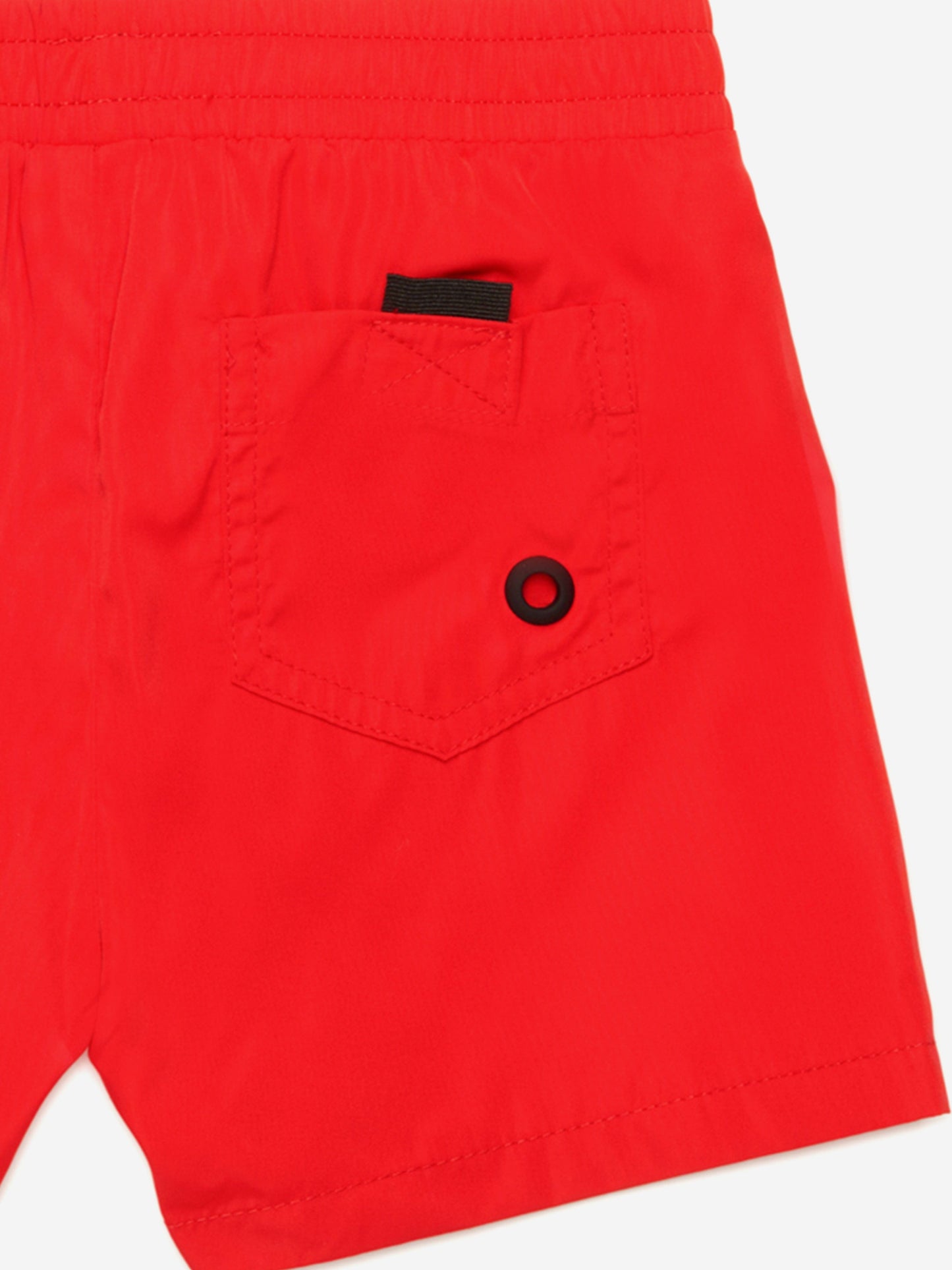 Baby Boys Oval D Swim Shorts in Red