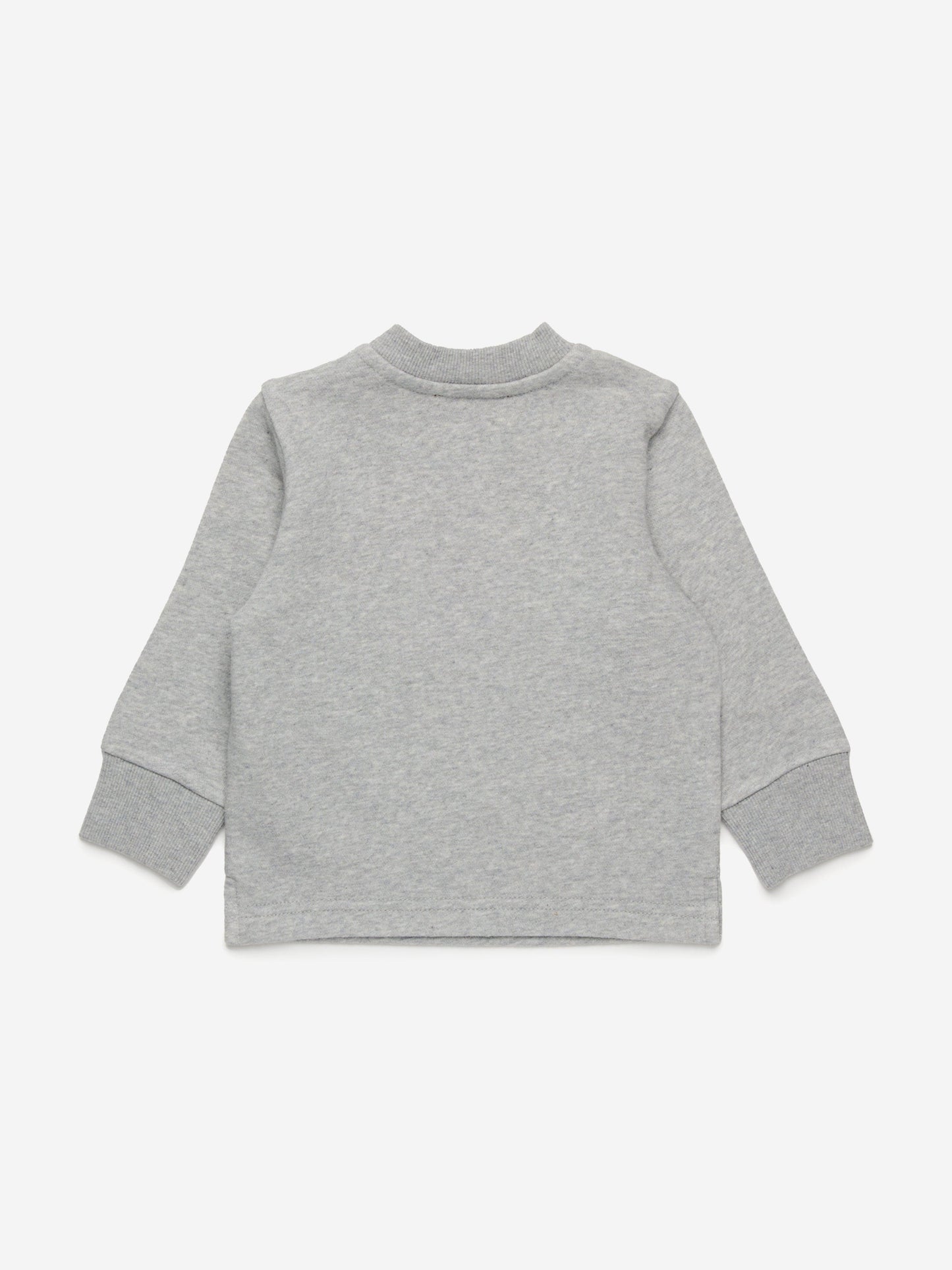 Baby Boys Crossbody Bag Print Sweatshirt in Grey