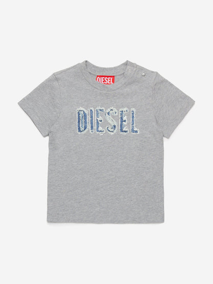 Baby Boys Logo T-Shirt in Grey