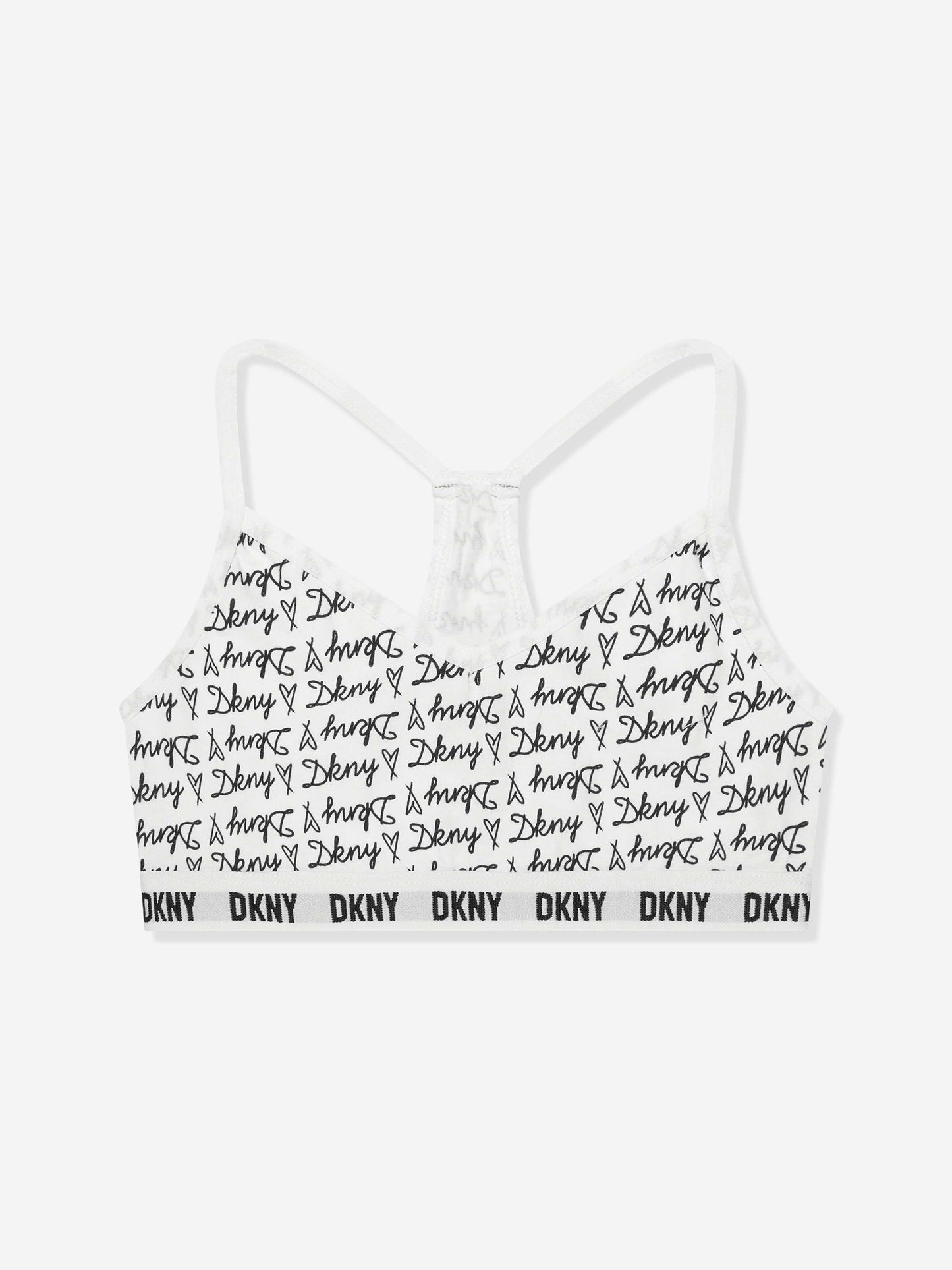 DKNY 女童 2 件装 黑色 Racer 文胸