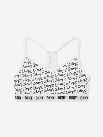 DKNY 女童 2 件装 黑色 Racer 文胸
