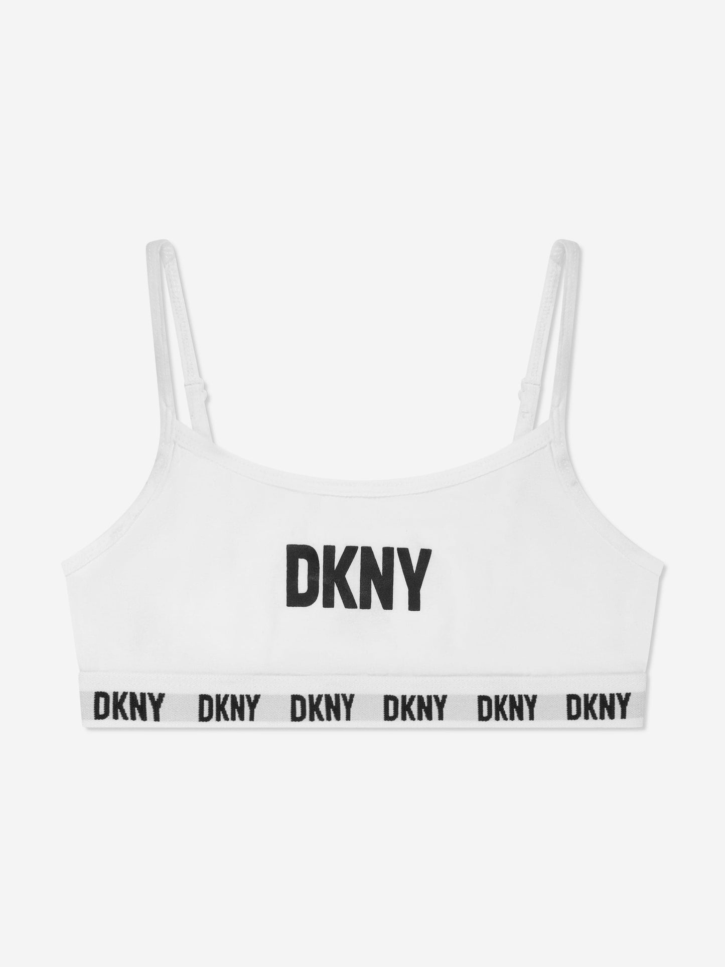 DKNY 女童训练文胸套装（2 件装）（黑色）