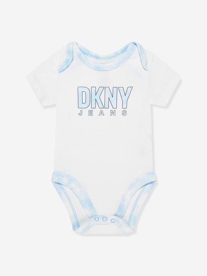 DKNY Baby Boys 3 Piece Hanging Gift Set in Blue