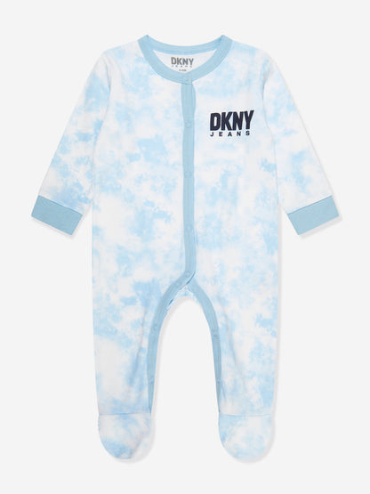 DKNY Baby Boys 3 Piece Hanging Gift Set in Blue