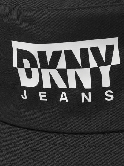 DKNY 男童徽标渔夫帽（黑色）