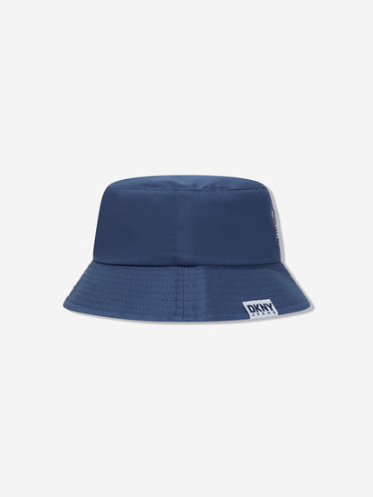 DKNY 男童蓝色徽标渔夫帽