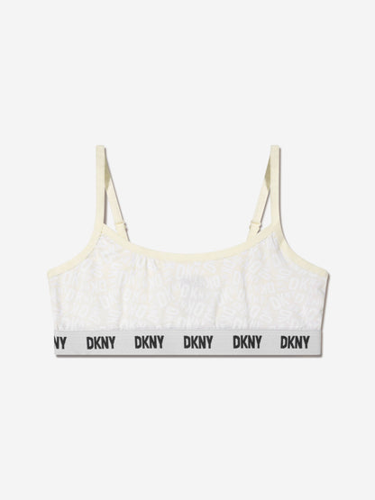 DKNY 女童训练文胸和内裤套装（象牙色）