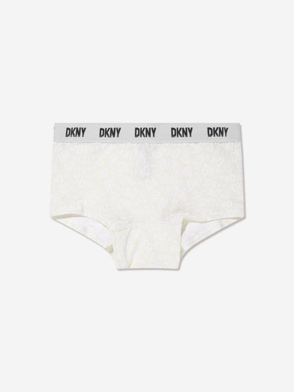 DKNY 女童训练文胸和内裤套装（象牙色）