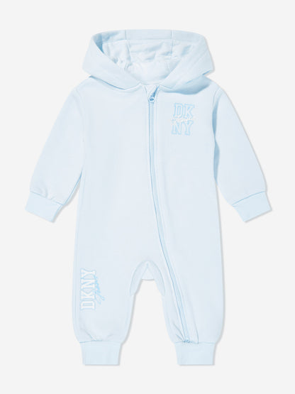 DKNY Baby Boys Hooded All In One in Blue