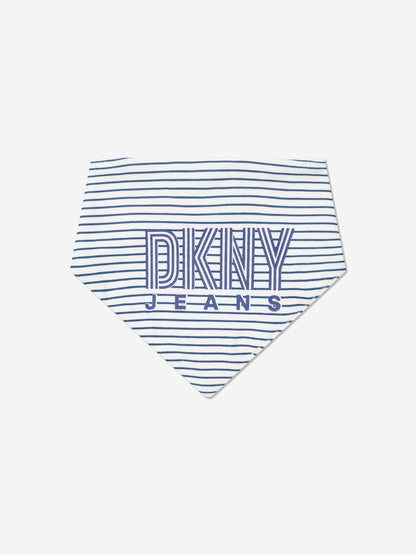 DKNY Baby Boys 5 Pack Bib Set in Navy