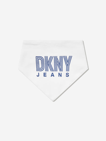 DKNY Baby Boys 5 Pack Bib Set in Navy