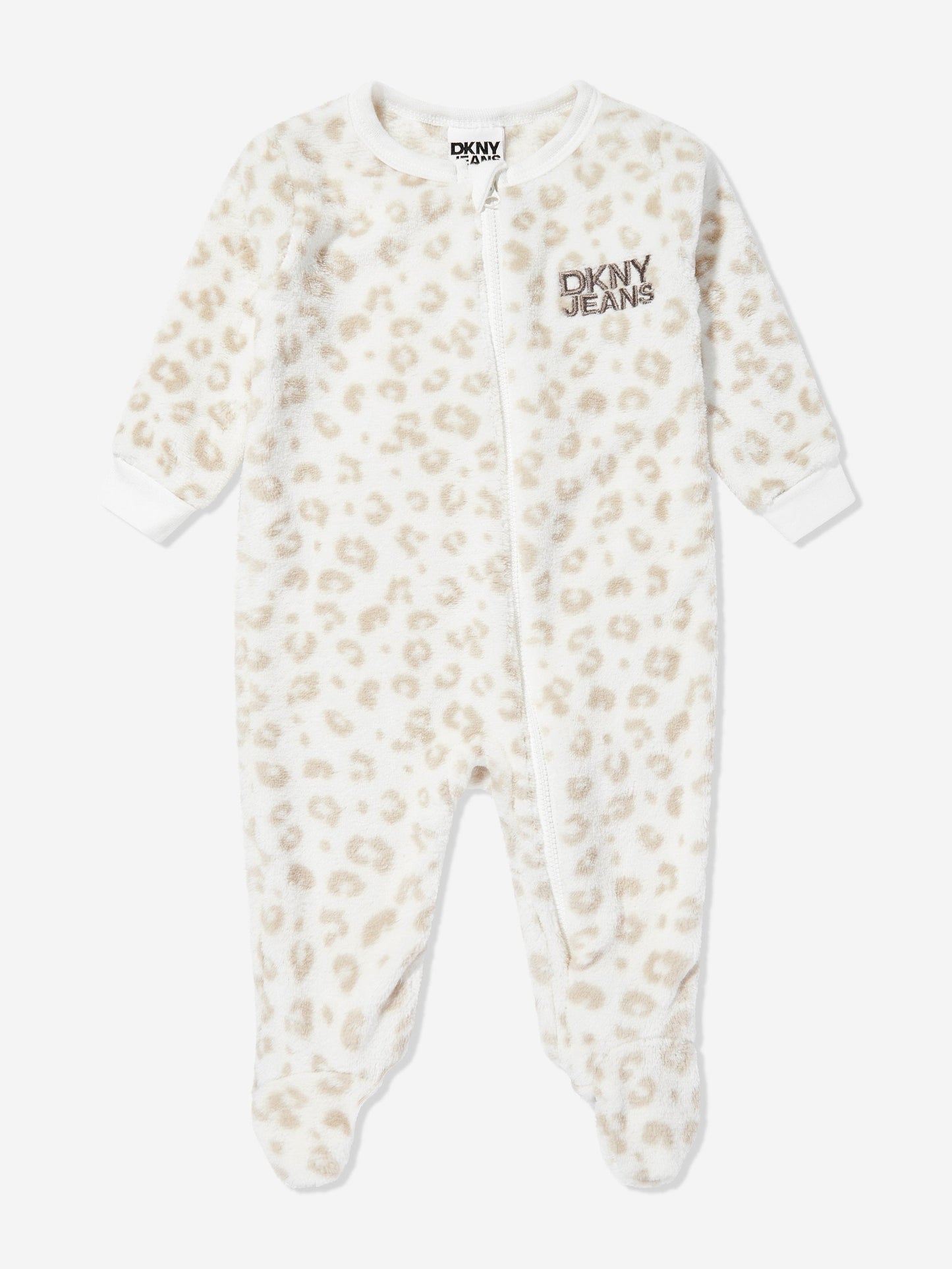 DKNY Baby Logo Babygrow in Ivory
