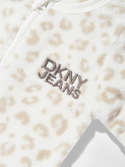 DKNY Baby Logo Babygrow in Ivory