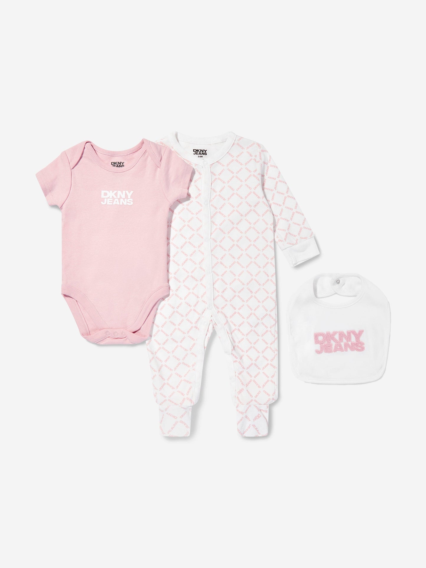 DKNY Baby Girls Babygrow Set in Pink