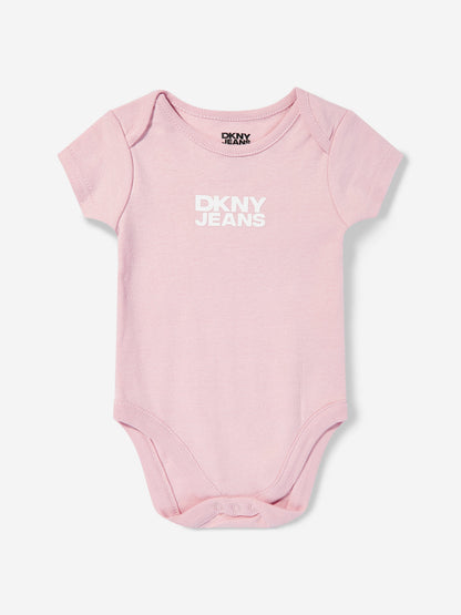 DKNY Baby Girls Babygrow Set in Pink