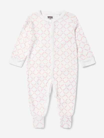 DKNY Baby Girls Babygrow Set in Pink