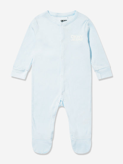 DKNY Baby Boys 4 Piece Babygrow Set in Blue