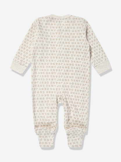 DKNY Baby Babygrow and Hat Set in Beige
