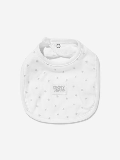 DKNY Baby Bibs and Socks Set in Grey