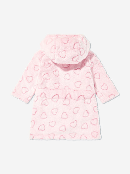 DKNY Baby Girls Heart Bathrobe in Pink