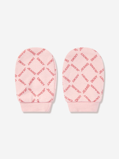 DKNY Baby Girls 5 Piece Babygrow Set in Pink
