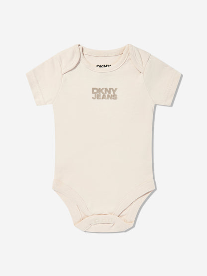 DKNY Baby 5 Piece Babygrow Set in Beige