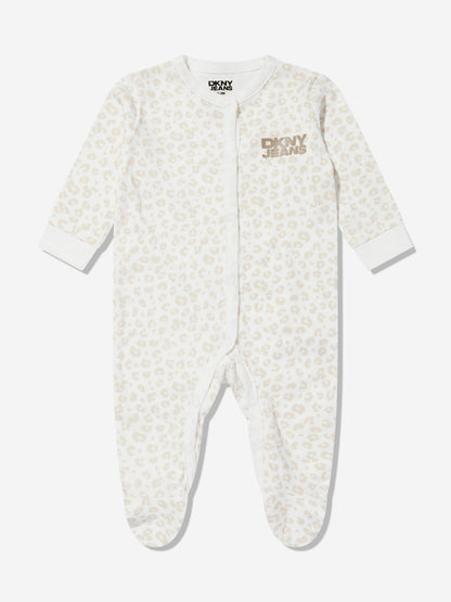 DKNY Baby 5 Piece Babygrow Set in Beige