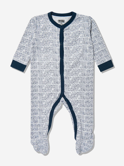 DKNY Baby Boys 5 Piece Babygrow Set in Navy