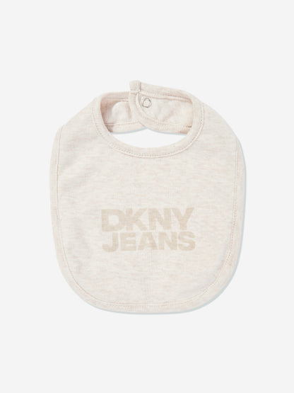 DKNY Baby Boys 5 Piece Babygrow Set in Beige