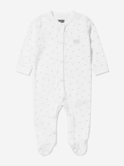 DKNY Baby Boys 5 Piece Babygrow Set in White