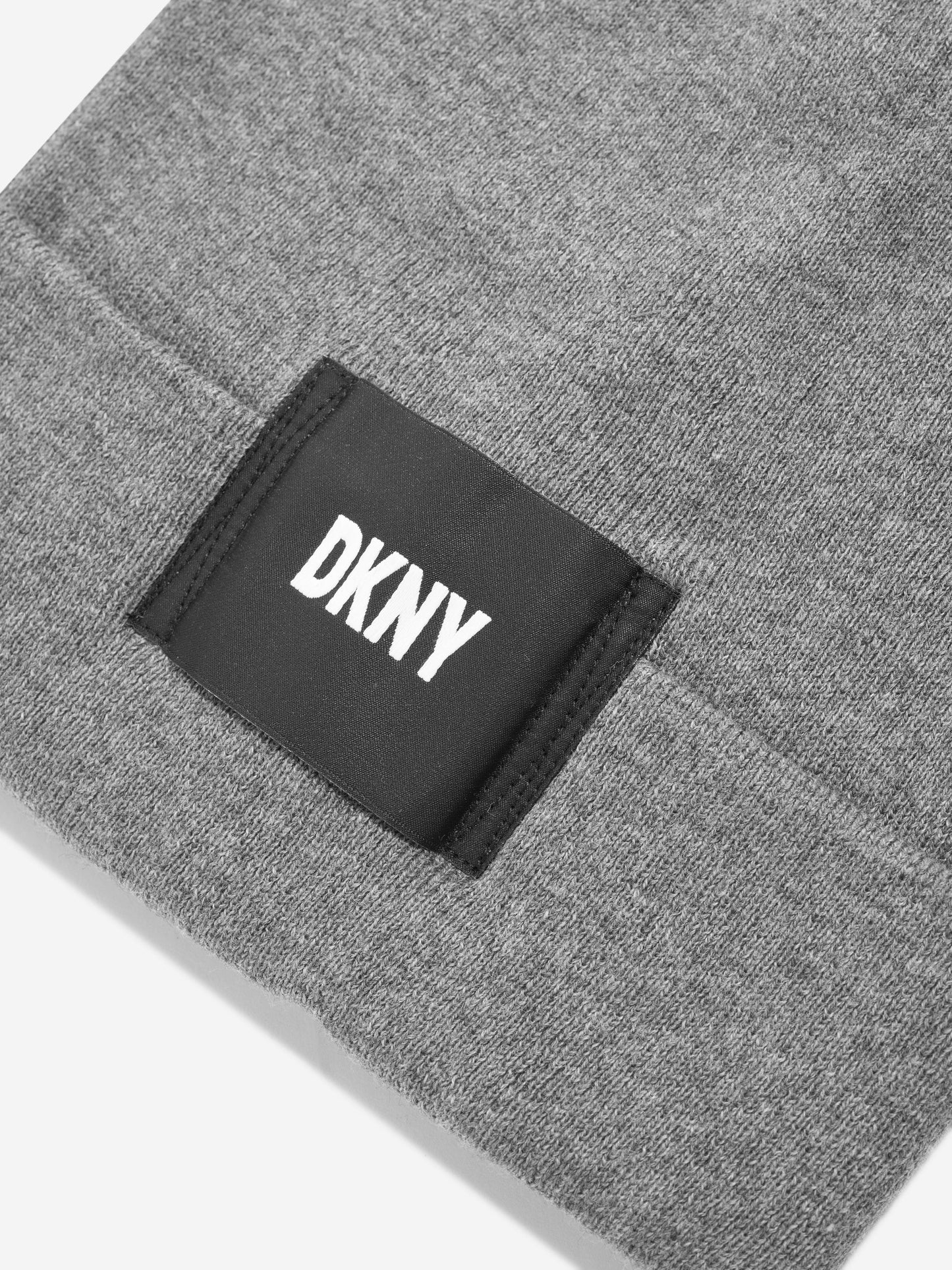 DKNY 女童徽标无檐便帽（灰色）