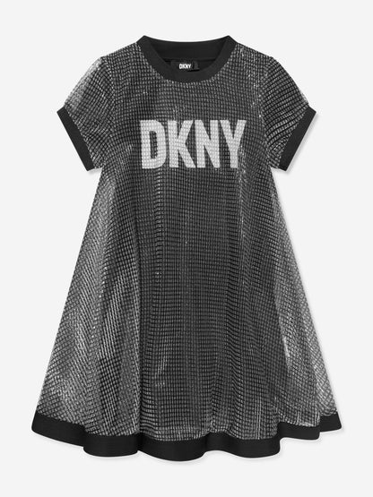 DKNY Girls 2 In 1 Milano Dress in Grey