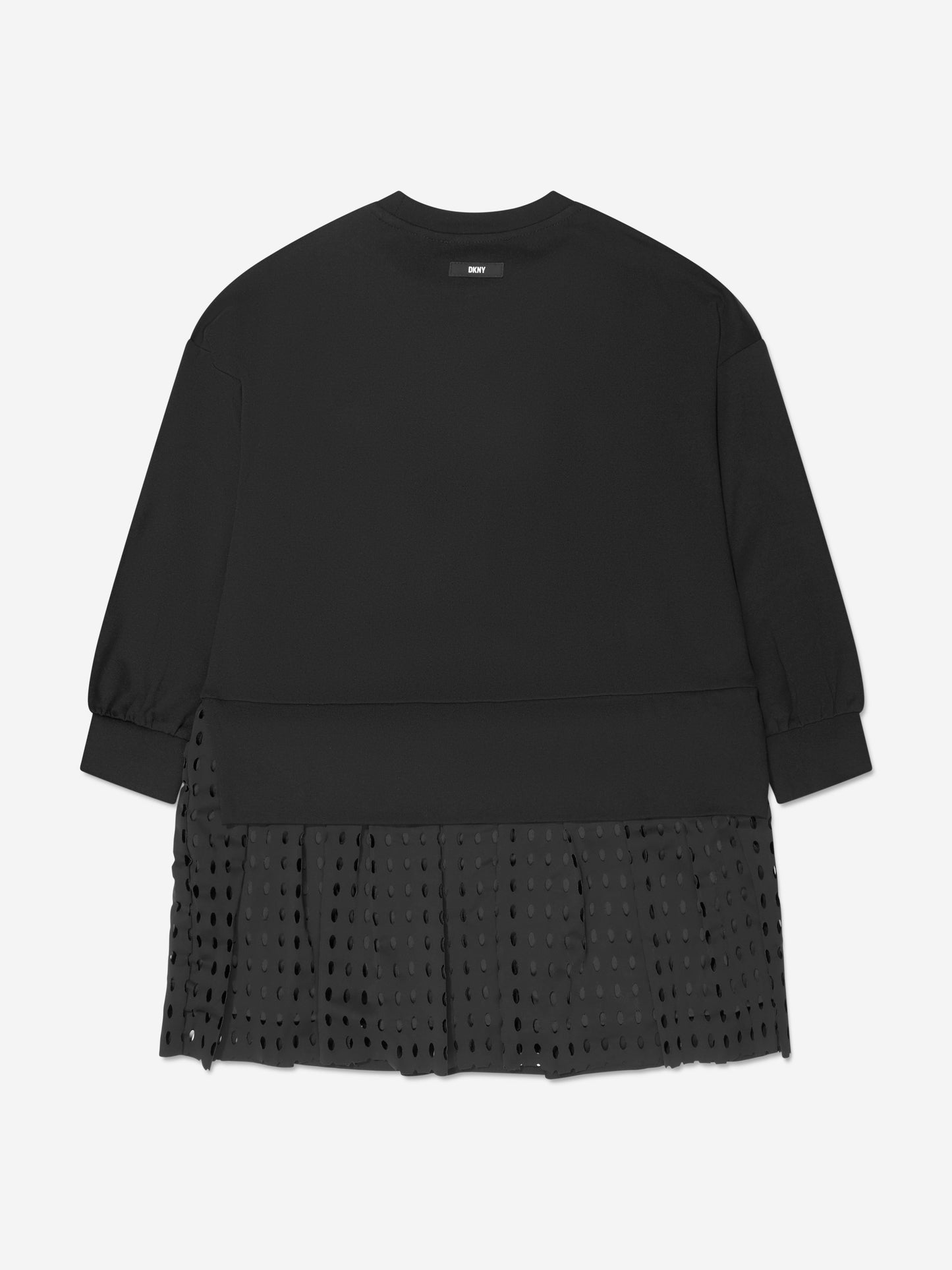 DKNY 女童长袖米兰连衣裙（黑色）