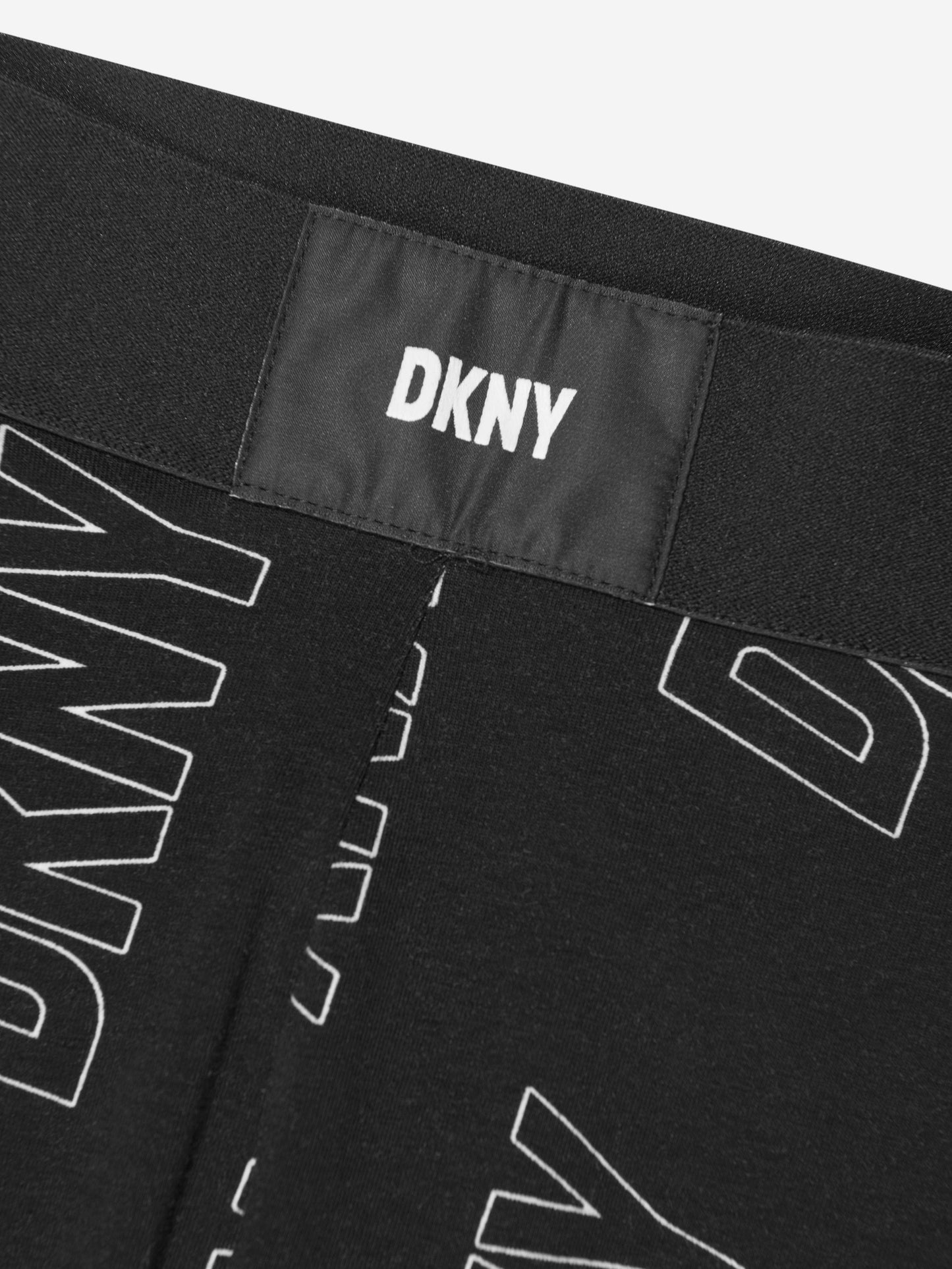 DKNY 女童黑色徽标紧身裤
