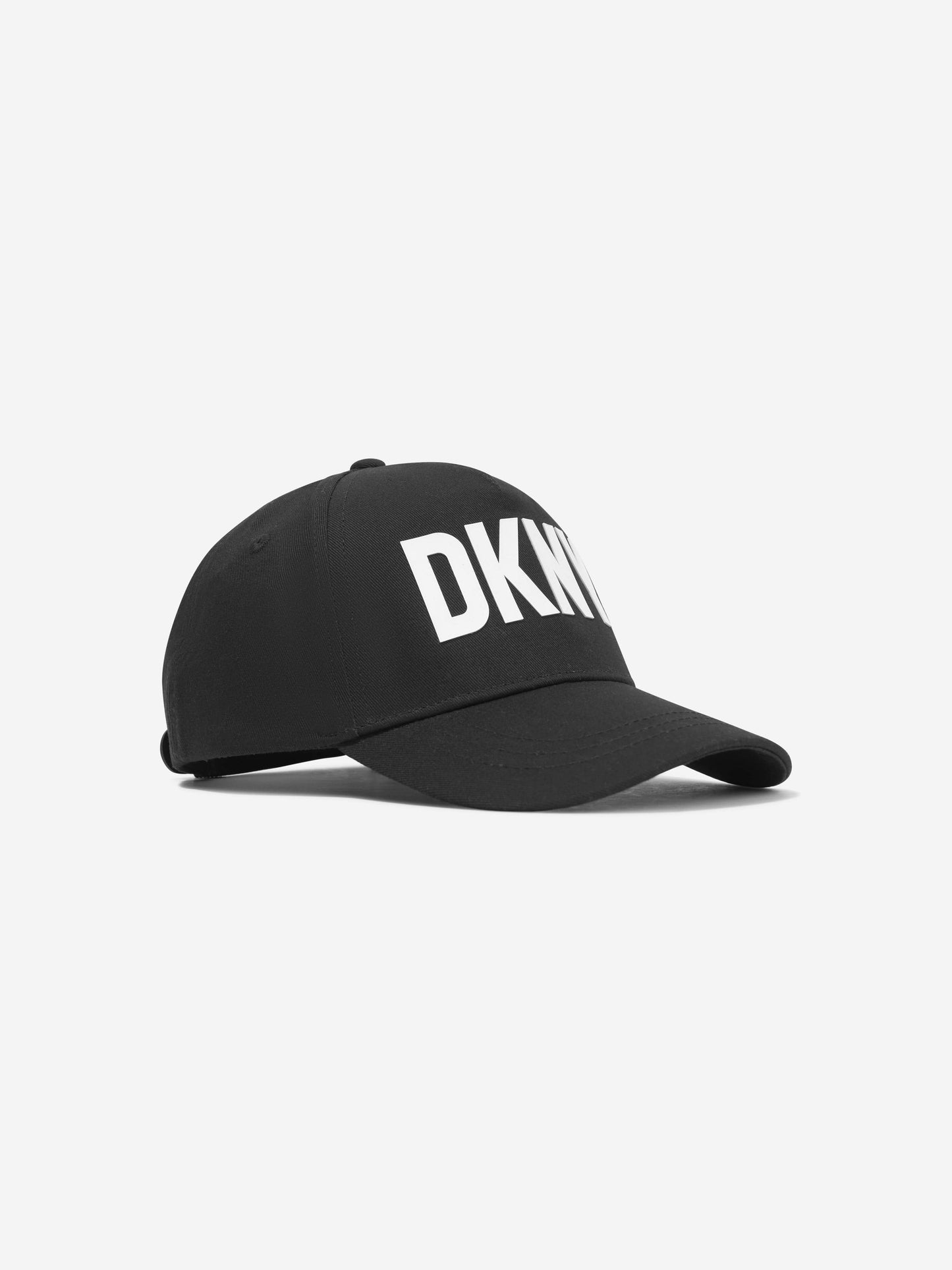 DKNY Kids 黑色徽标帽