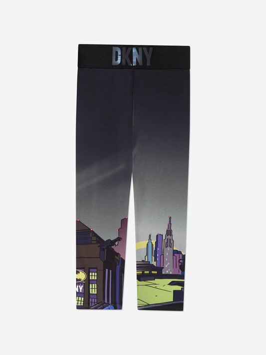 DKNY 女童蝙蝠侠紧身裤（黑色）