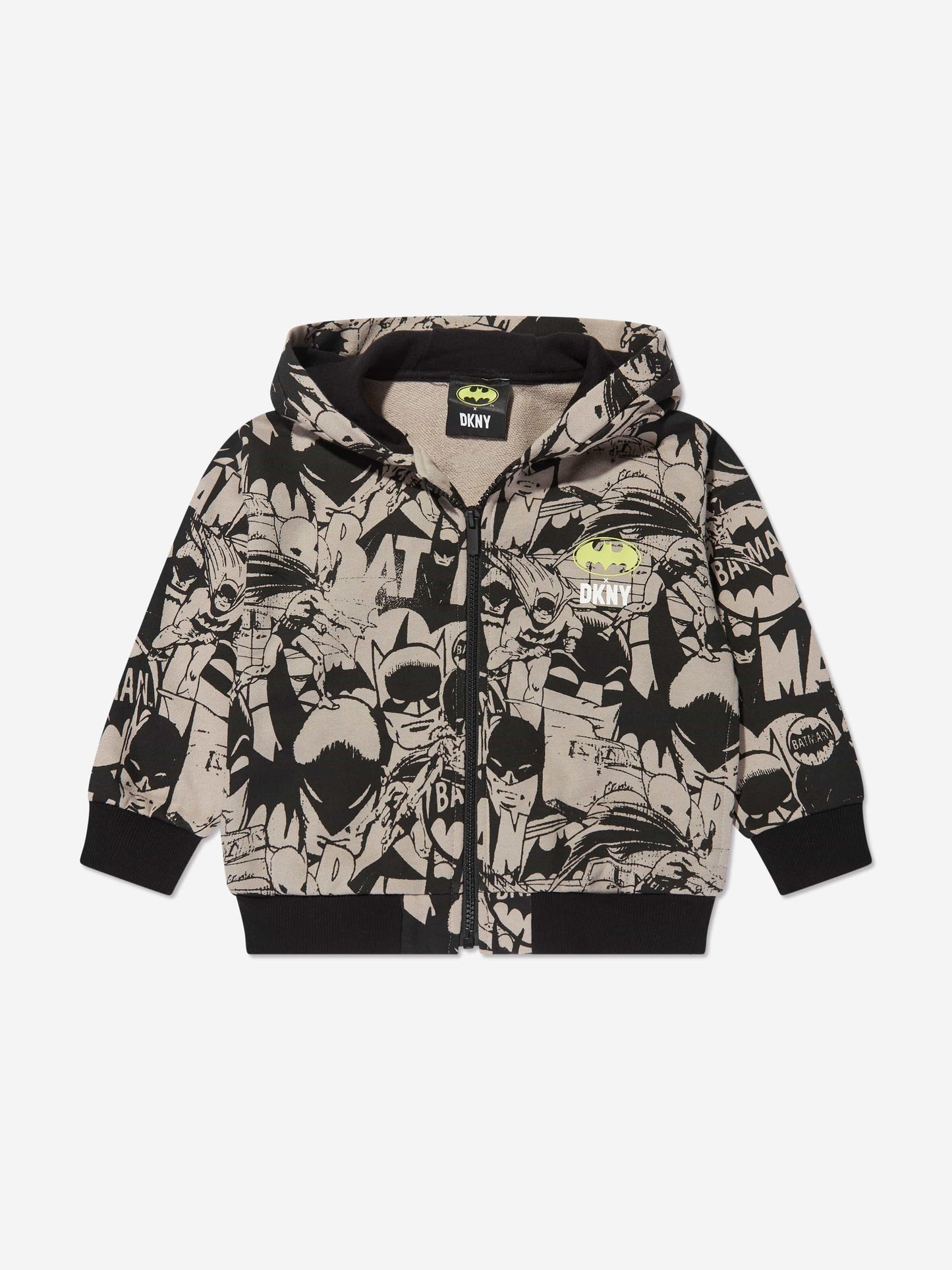 DKNY Kids Batman 拉链上衣（黑色）