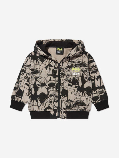 DKNY Kids Batman 拉链上衣（黑色）