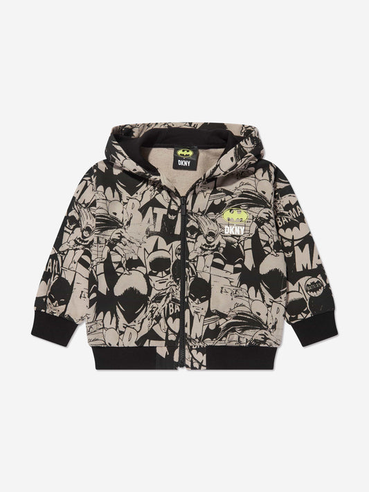 DKNY Kids Batman 拉链上衣（黑色）