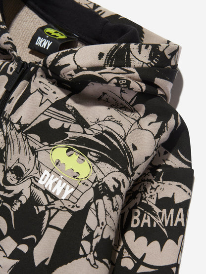 DKNY Kids Batman 拉链上衣（黑色）