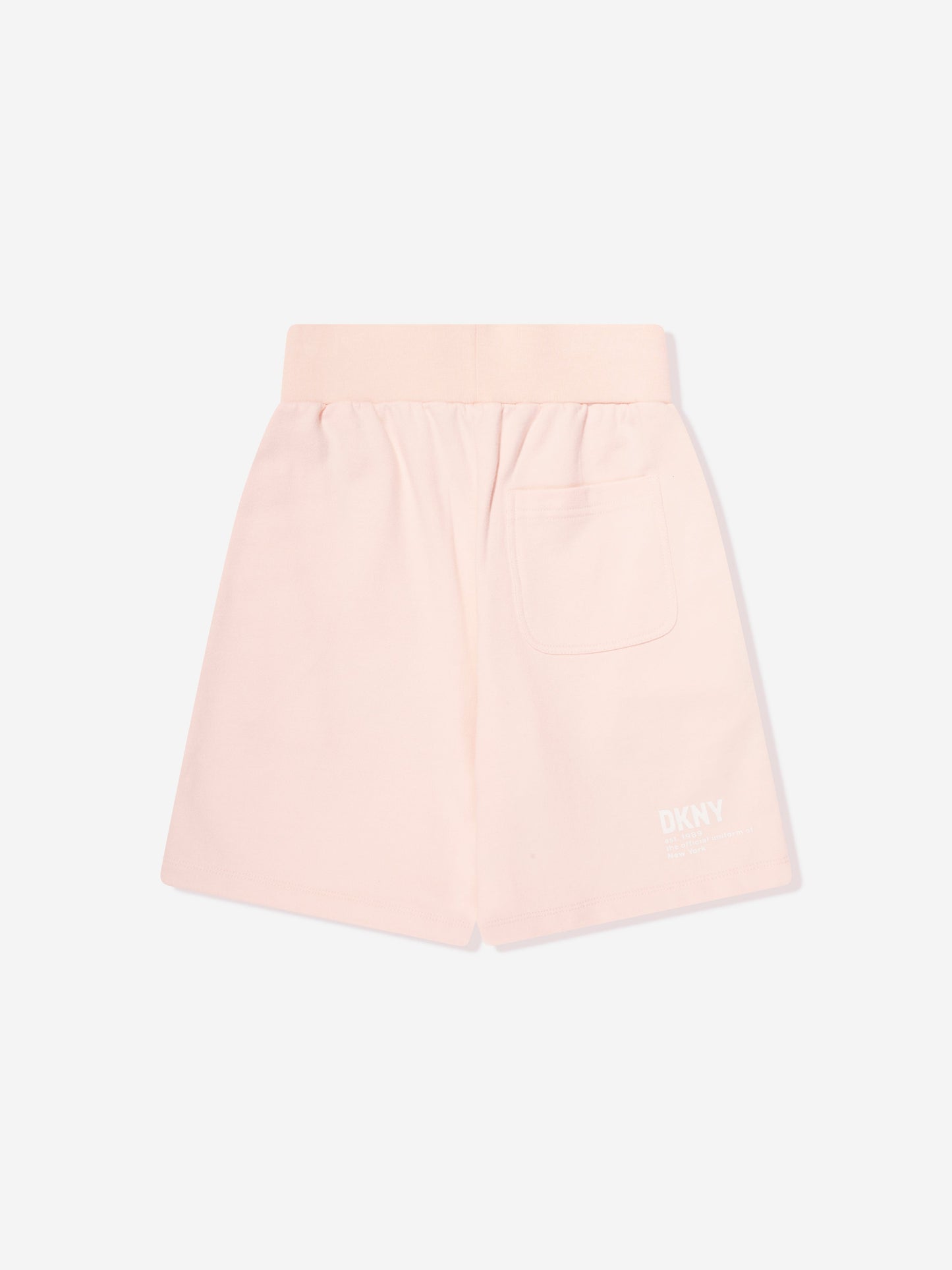 DKNY Kids 粉色徽标百慕大短裤